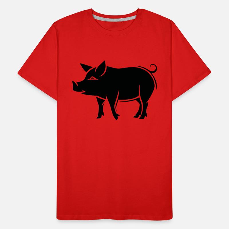 Pig Piggy Sow Men's Premium Organic T-Shirt