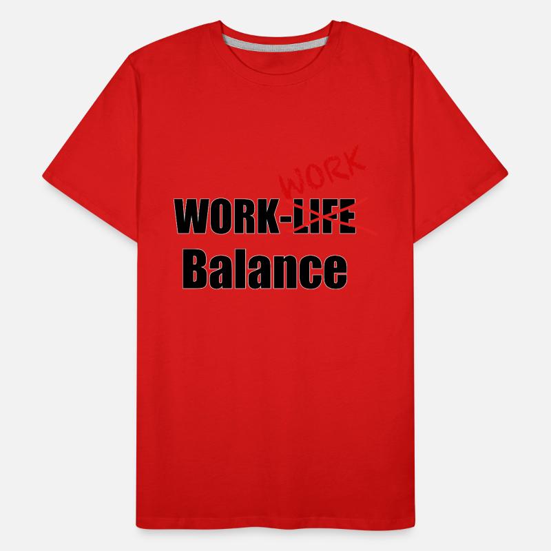 Work-Work-Balance Männer Premium Bio T-Shirt