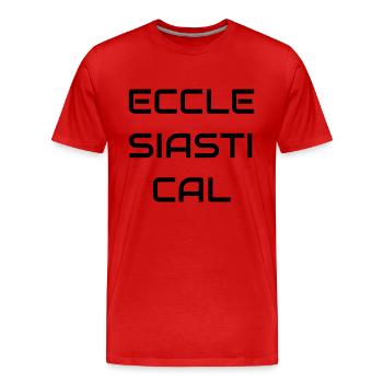 Holy3 - Men's Premium Organic T-Shirt - red - Front - Damien (186cm)