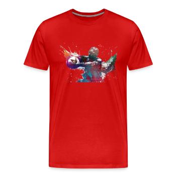 Wasserballsport #sport #waterpolo - Männer Premium Bio T-Shirt - Rot - Vorne - Damien (186cm)