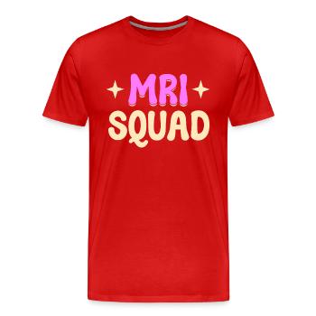 MRI Squad RAD Tech - Männer Premium Bio T-Shirt - Rot - Vorne - Damien (186cm)