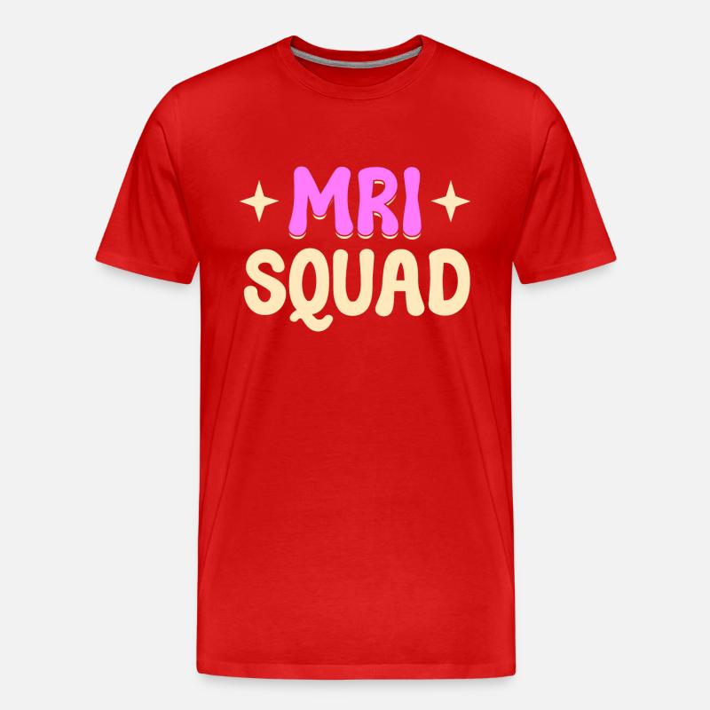 MRI Squad RAD Tech - Männer Premium Bio T-Shirt - Rot