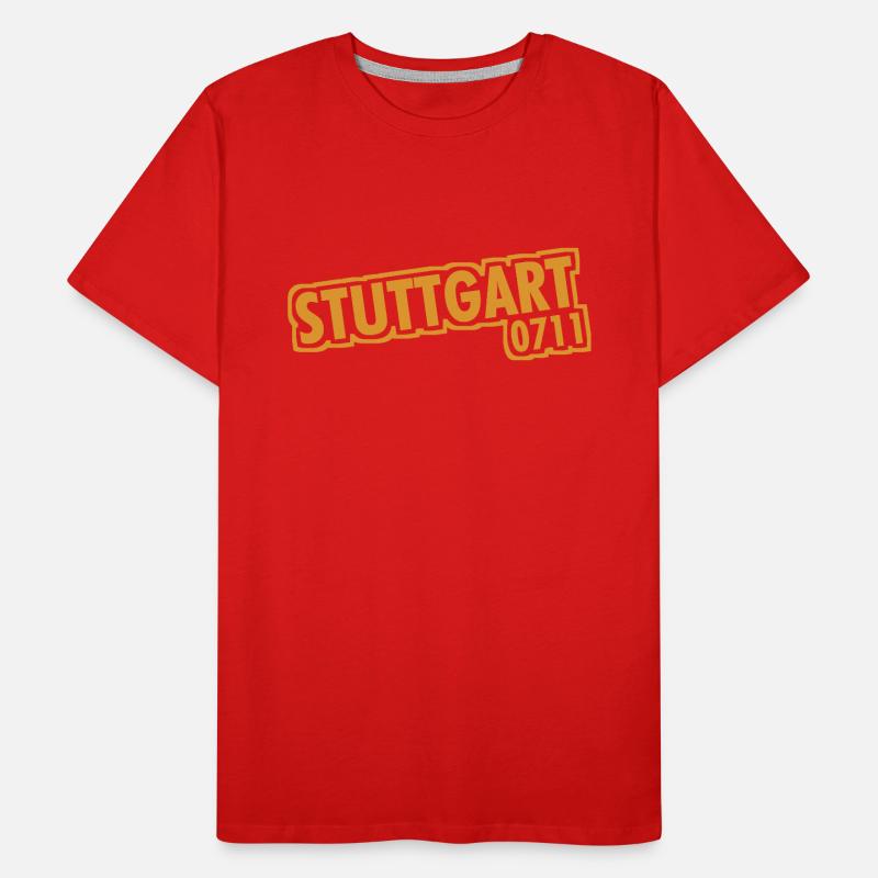 Stuttgart - 0711 - Area Code - Baden-Württemberg Men's Premium Organic T-Shirt