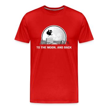 skateboard sk8 skater halfpipe - Men's Premium Organic T-Shirt - red - Front - Damien (186cm)