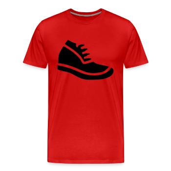 Running - T-shirt bio Premium Homme - rouge - Devant - Damien (186cm)