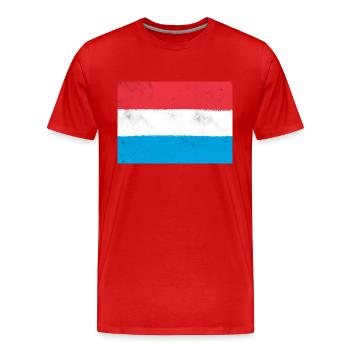 Drapeau du Luxembourg - T-shirt bio Premium Homme - rouge - Devant - Damien (186cm)