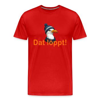 Dat löppt ! - T-shirt bio Premium Homme - rouge - Devant - Damien (186cm)