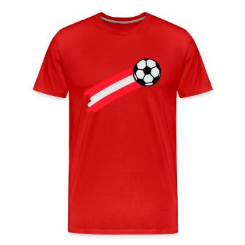 austria_flag - T-shirt bio Premium Homme - rouge - Devant - Damien (186cm)