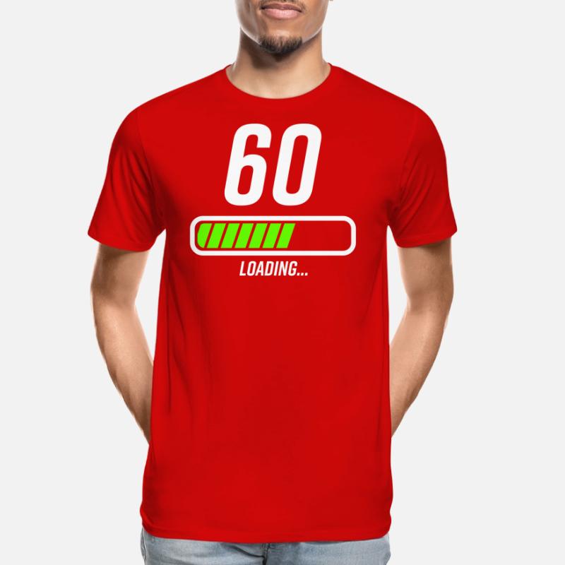 60th Birthday Loading Loading Beam Men's Premium Organic T-Shirt