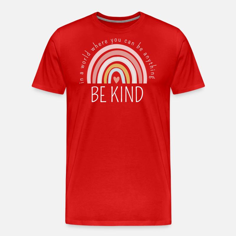 SEI FREUNDLICH - Männer Premium Bio T-Shirt - Rot