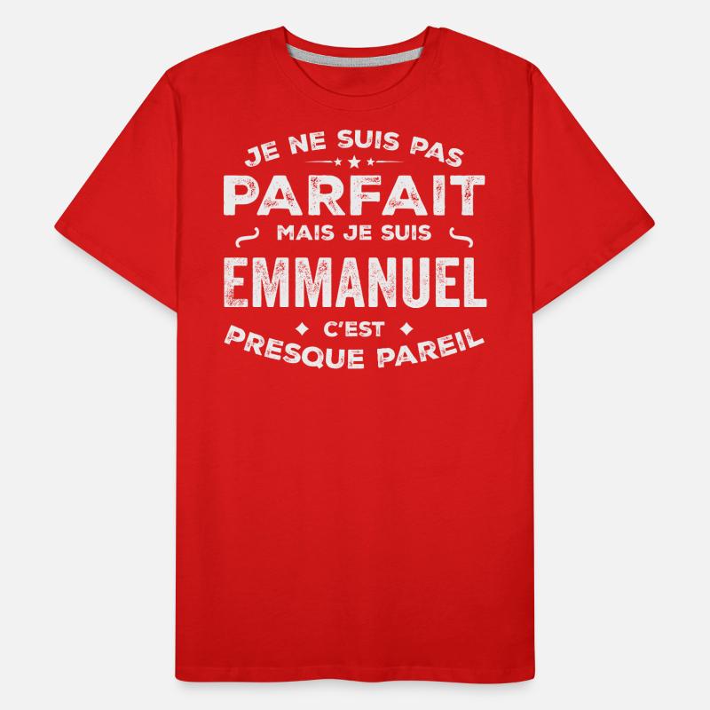 Emmanuel Ein Vorname, eine Geschichte, eine Persönlichkeit Männer Premium Bio T-Shirt
