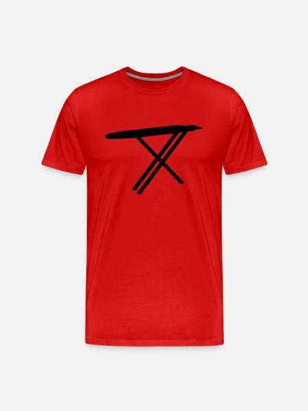 ironing board - Men's Premium Organic T-Shirt - red