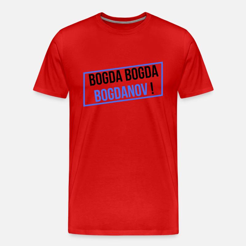 BOGDA BOGDA BOGDANOV! - Männer Premium Bio T-Shirt - Rot