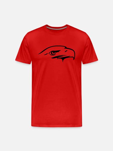 Eagle eye - Vectorart gift - Men's Premium Organic T-Shirt - red
