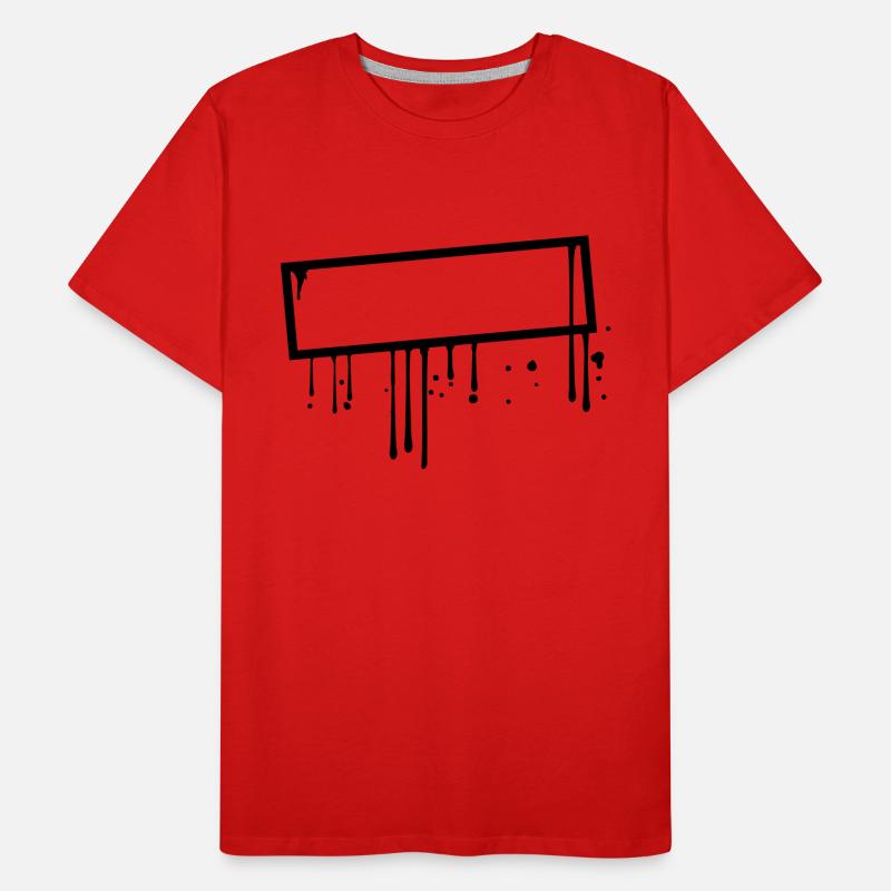 cool cadre signe graffiti timbre frontière de baisse T-shirt bio Premium Homme