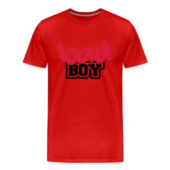 Bad Boy - T-shirt bio Premium Homme - rouge - Devant - Damien (186cm)