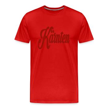 Kärnten - Männer Premium Bio T-Shirt - Rot - Vorne - Damien (186cm)