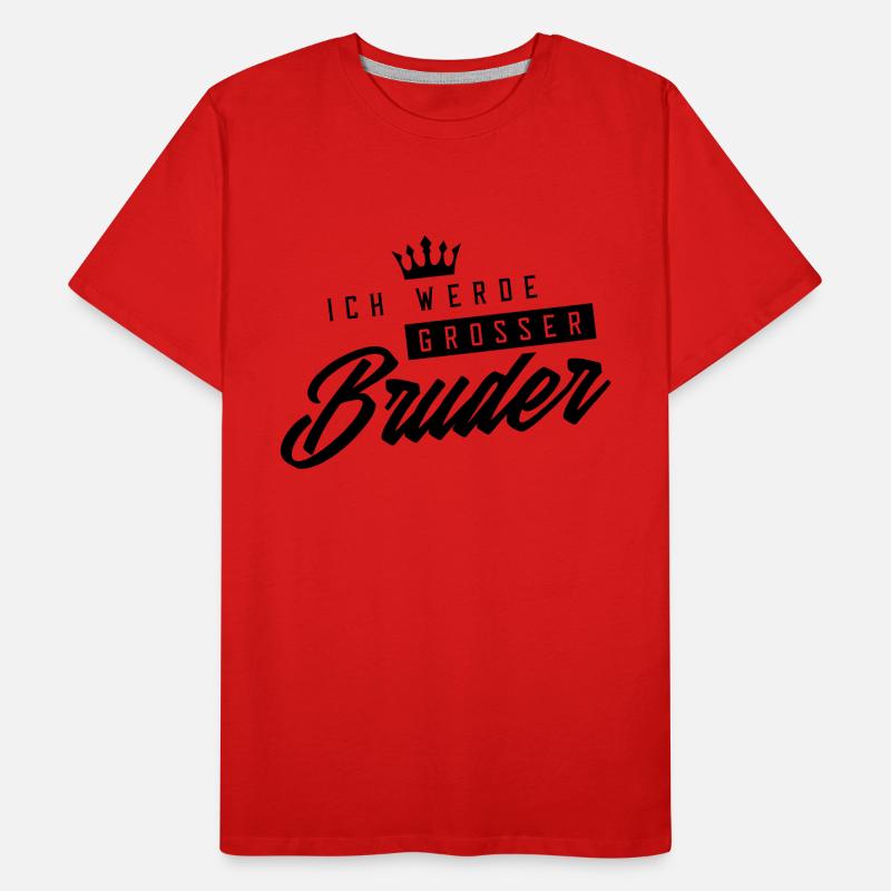ich werde grosser bruder krone Männer Premium Bio T-Shirt