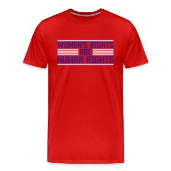 citation féministe sur les droits des femmes - T-shirt bio Premium Homme - rouge - Devant - Damien (186cm)