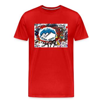 Sierra del 92 - Männer Premium Bio T-Shirt - Rot - Vorne - Damien (186cm)