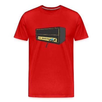 Gitarrenverstärker - Männer Premium Bio T-Shirt - Rot - Vorne - Damien (186cm)