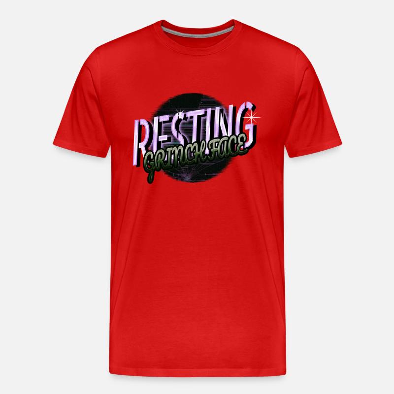 bodybuilder christmas birthday present idea - Männer Premium Bio T-Shirt - Rot