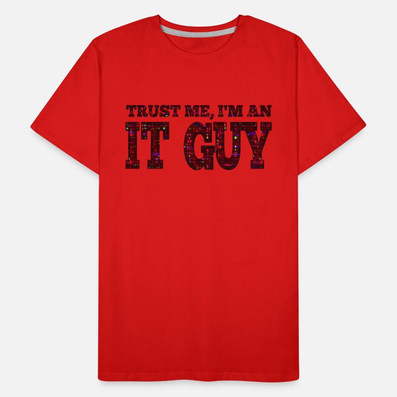 IT guy support geek computer computer geek technician Men's Premium Organic T-Shirt