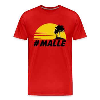 malle - Men's Premium Organic T-Shirt - red - Front - Damien (186cm)