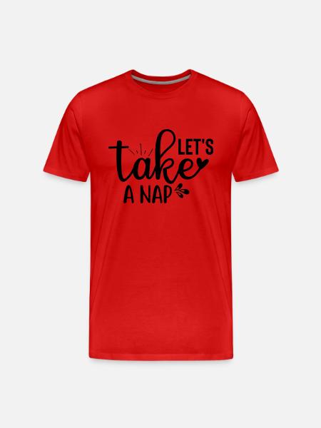 Faisons une sieste - T-shirt bio Premium Homme - rouge