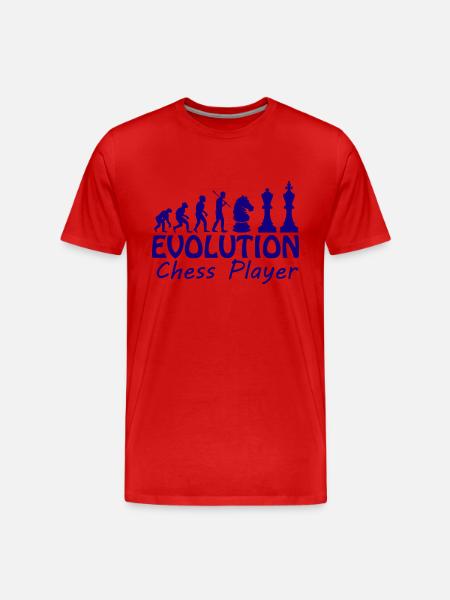 boardgame chess backgammon game night - Männer Premium Bio T-Shirt - Rot