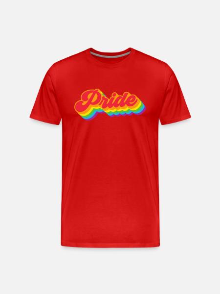Pride | LGBTQIA+ | Show some love - Men's Premium Organic T-Shirt - red