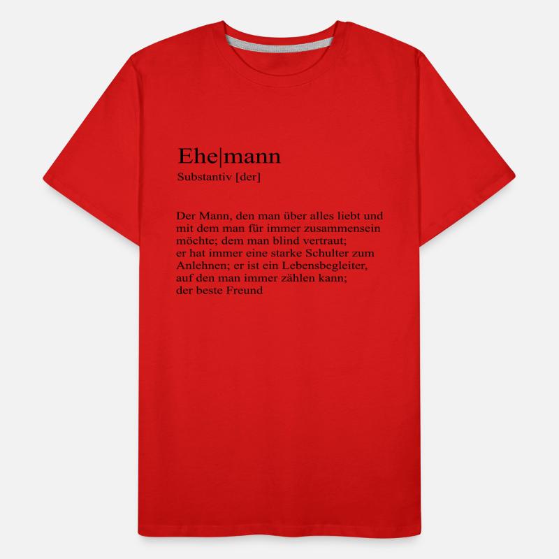 Ehemann Definition bester Freund Männer Premium Bio T-Shirt