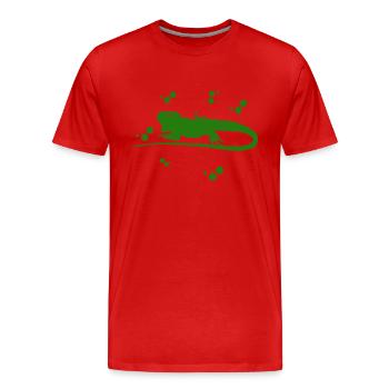 Bartagame - Amphibie Tier - Männer Premium Bio T-Shirt - Rot - Vorne - Damien (186cm)