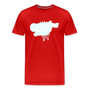 Grand-père Deluxe Meilleur grand-père Grand-père Amour Grand-père Logo de grand-père - T-shirt bio Premium Homme - rouge - Devant - Damien (186cm)