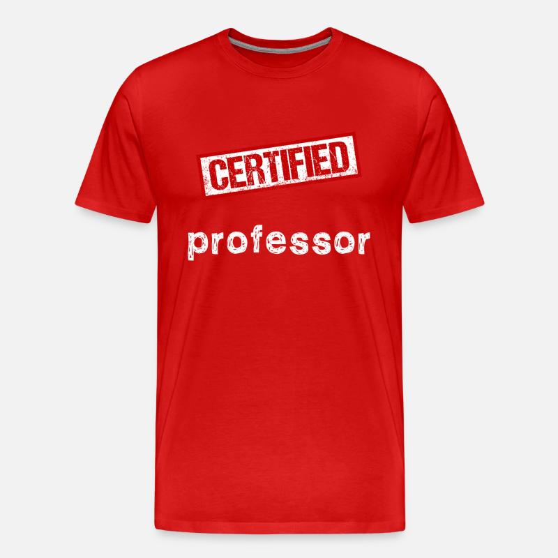 Professor - Männer Premium Bio T-Shirt - Rot