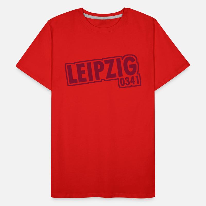 Leipzig - 0341 - Area Code - Saxony Men's Premium Organic T-Shirt