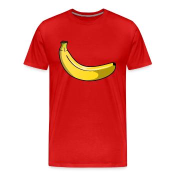 Banane - T-shirt bio Premium Homme - rouge - Devant - Damien (186cm)