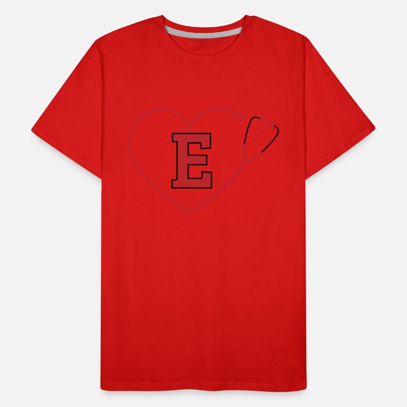 Lettre e stéthoscope T-shirt bio Premium Homme