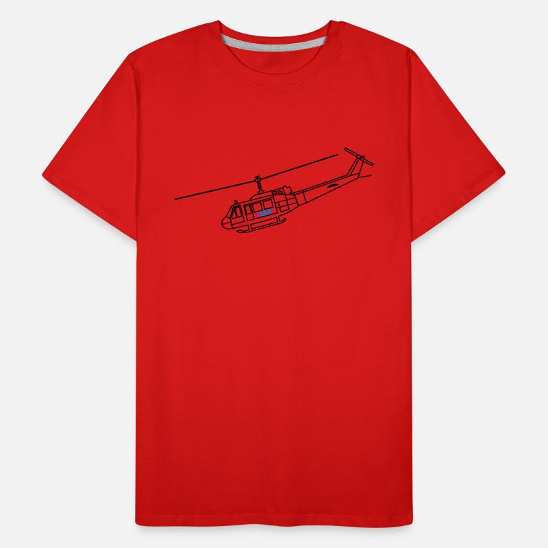 Bell UH1D - SAR / Notarzt Männer Premium Bio T-Shirt