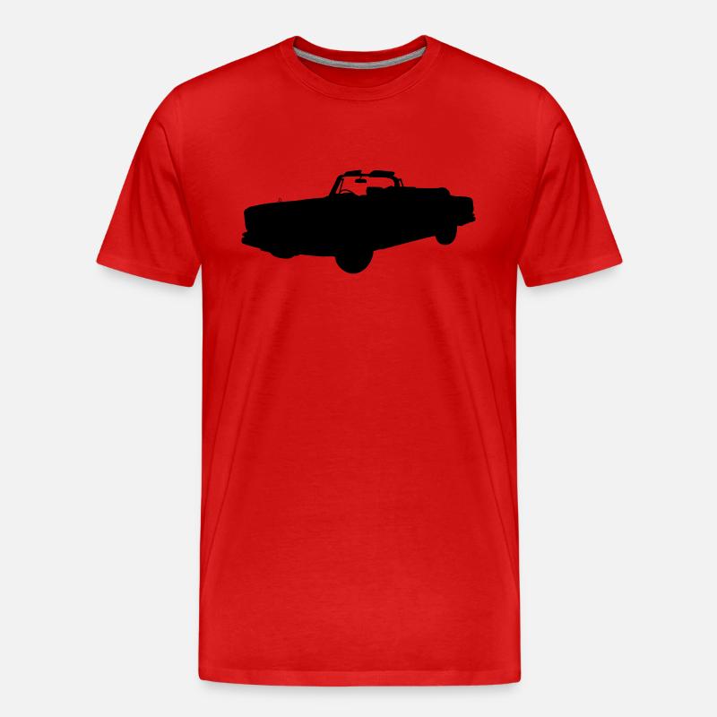Oldtimercabrio - Männer Premium Bio T-Shirt - Rot