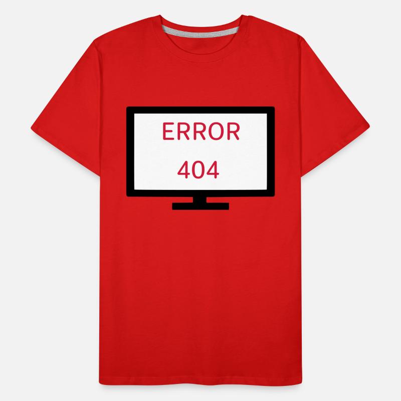 Computer Error 404 Men's Premium Organic T-Shirt