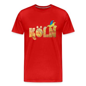 Cologne carnival e 37 - Men's Premium Organic T-Shirt - red - Front - Damien (186cm)