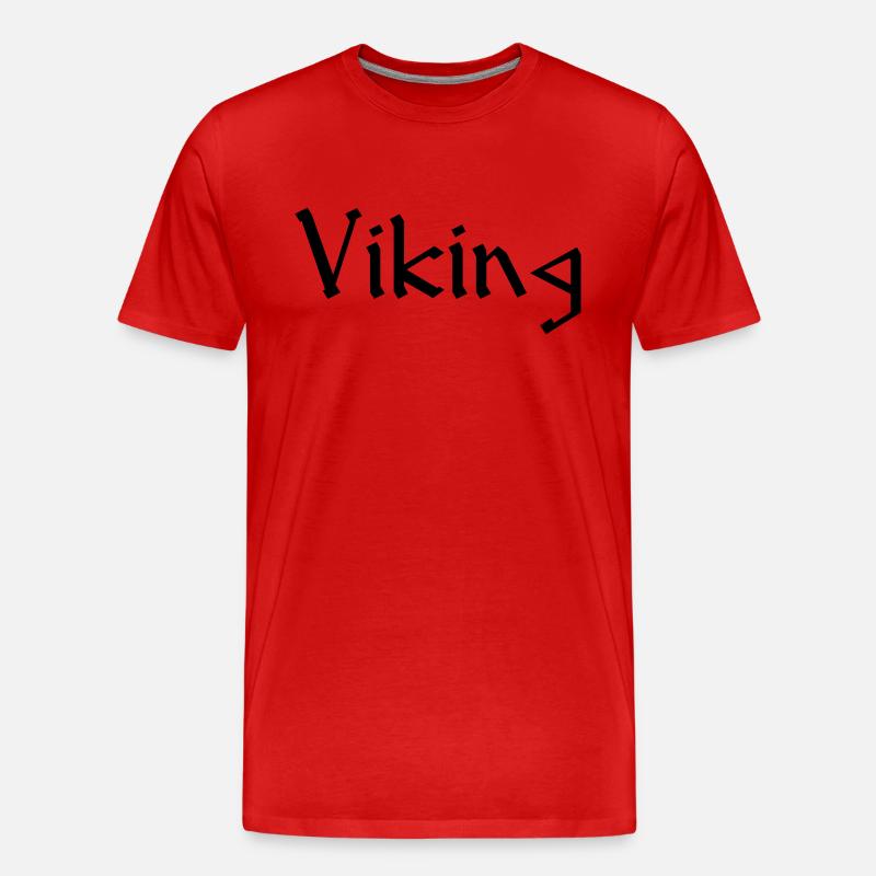 Viking - Männer Premium Bio T-Shirt - Rot