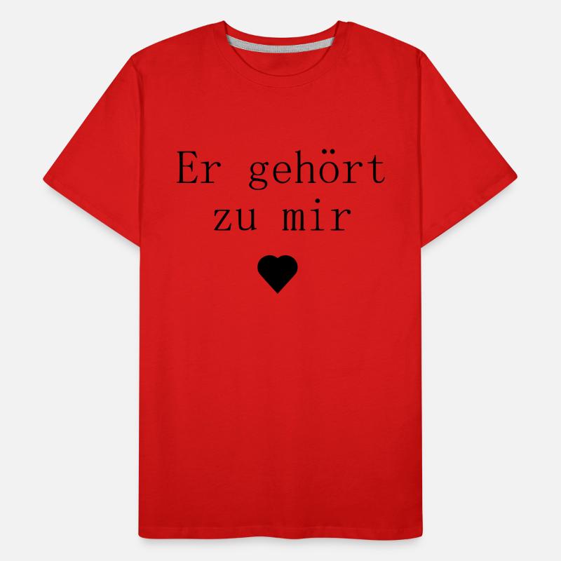 Valentinstag Geschenk Männer Premium Bio T-Shirt