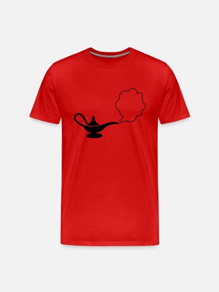 wunderlampe_01 - T-shirt bio Premium Homme - rouge