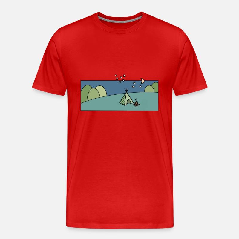 Sternbild Löwe - Männer Premium Bio T-Shirt - Rot