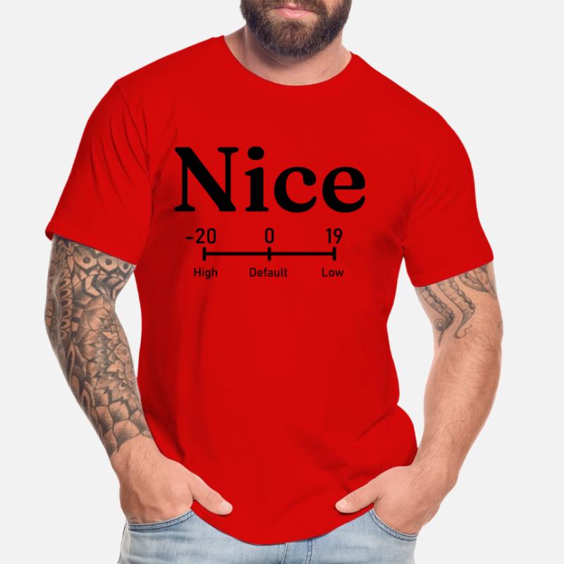 Belle | commande de priorité de processus linux T-shirt bio Premium Homme