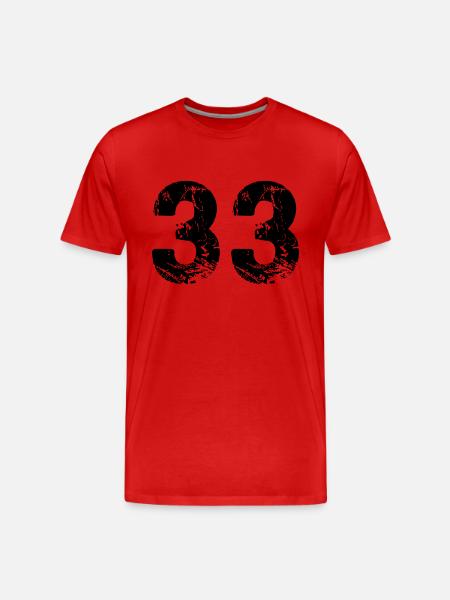 33 - Men's Premium Organic T-Shirt - red