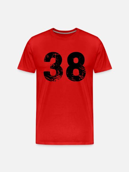 38 - Männer Premium Bio T-Shirt - Rot
