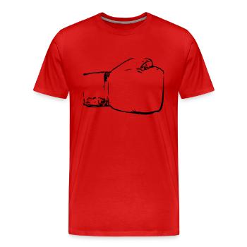 Boxing Boxing Gloves Boxer Martial Arts Fighter - Men's Premium Organic T-Shirt - red - Front - Damien (186cm)